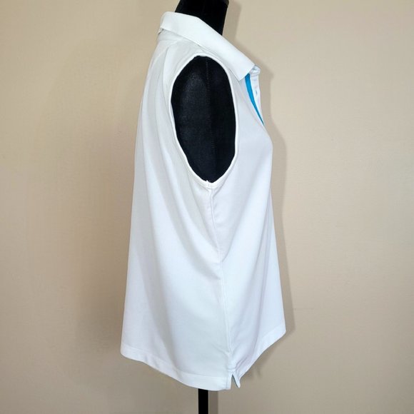 EP Pro Tour Tech Sleeveless White Golf Shirt - L - Picture 2 of 4